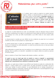 Couverture du tract PDF