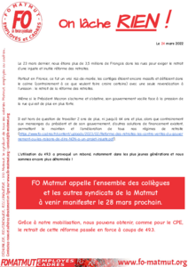 Couverture du tract PDF